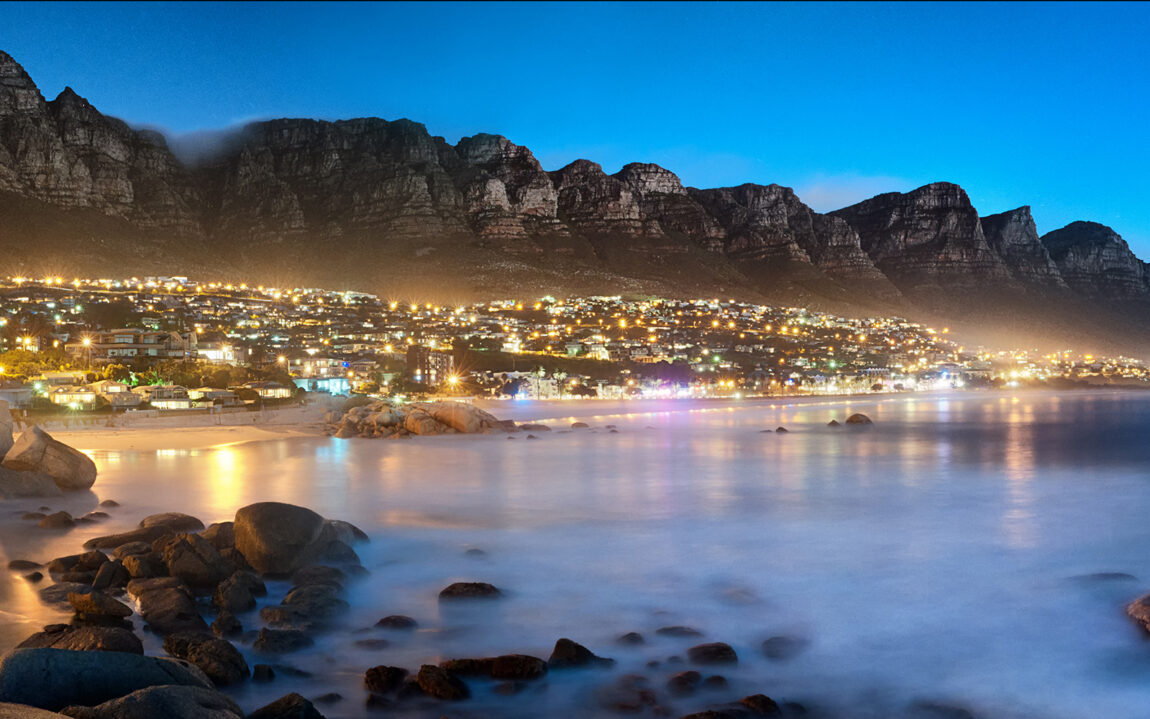 Beautiful South Africa's Cape Town's, Mountain and Sea views. Table Mountain, Lion's head and Twelve Apostles are popular hiking destinations for both locals and tourists all year round